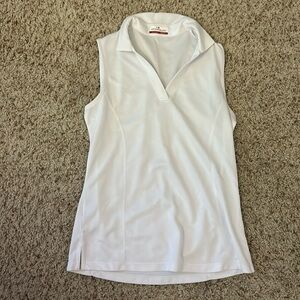 White womens golf shirt